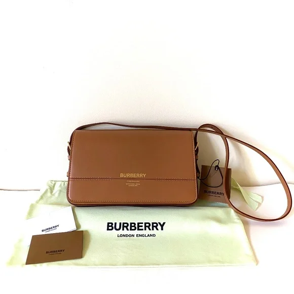 Burberry Grace Nutmeg Leather Shoulder Bag / Cross Body Bag - Picture 14 of 16
